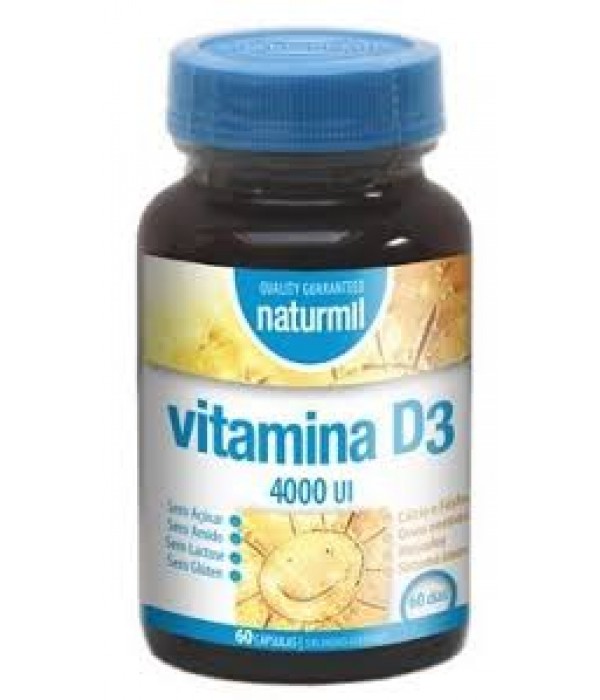 Vitamina D3 4000 IU - 60 Cápsulas - Naturmil